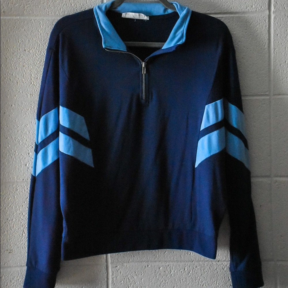 Cute and comfy blue fall quarter zip!